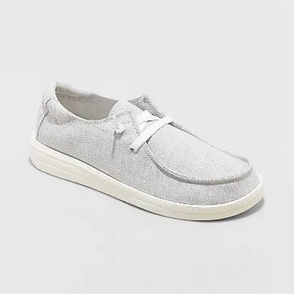 Mad Love Lizzy Light Grey Slip On Sneaker Size 5